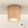 Brilagi - LED RGBW hämardatav vannitoa valgusti MIA 1xGU10/4,8W/230V 3000K 84x80 mm tamme dekor IP44 + kaugjuhtimispult