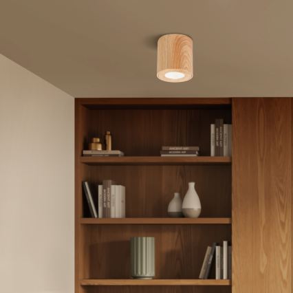 Brilagi - LED RGBW hämardatav vannitoa valgusti MIA 1xGU10/4,8W/230V 3000K 84x80 mm tamme dekor IP44 + kaugjuhtimispult