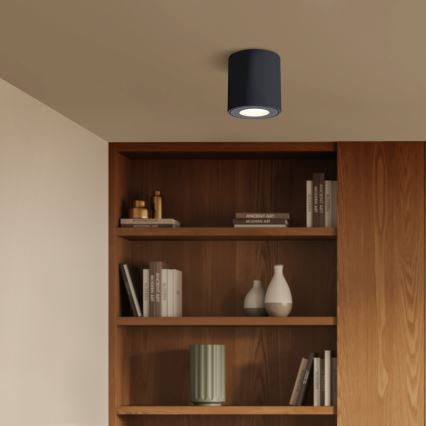 Brilagi - LED RGBW hämardatav vannitoavalgusti MIA 1xGU10/4,8W/230V 3000K 84x80 mm must IP54 + kaugjuhtimispult