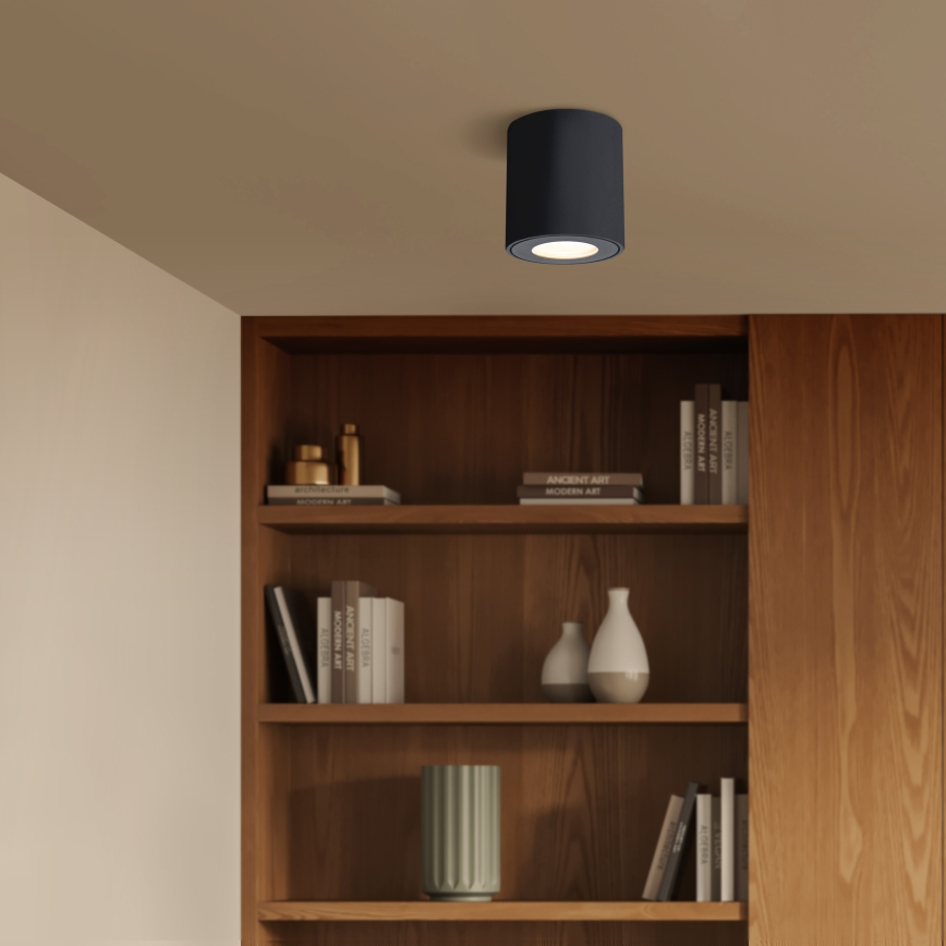 Brilagi - LED RGBW hämardatav vannitoavalgusti MIA 1xGU10/4,8W/230V 3000K 84x80 mm must IP54 + kaugjuhtimispult