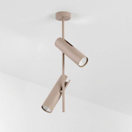 BRILAGI - LED RGBW hämardatav varrega laelamp BRANCH 2xGU10/6,5W/230V 2700-6500K beež