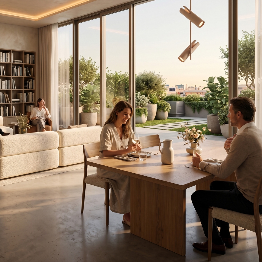 BRILAGI - LED RGBW hämardatav varrega laelamp BRANCH 2xGU10/6,5W/230V 2700-6500K beež