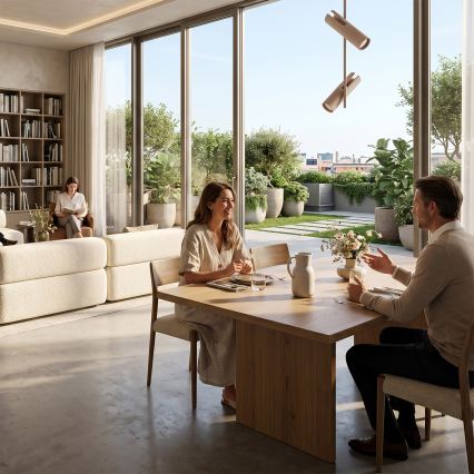 BRILAGI - LED RGBW hämardatav varrega laelamp BRANCH 2xGU10/6,5W/230V 2700-6500K beež