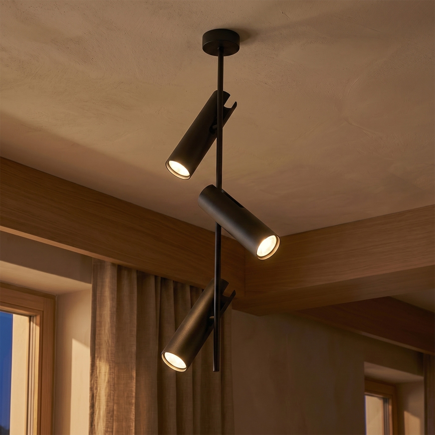 BRILAGI - LED RGBW-hämardatav laelamp varrega BRANCH 3xGU10/6,5W/230V 2700-6500K must