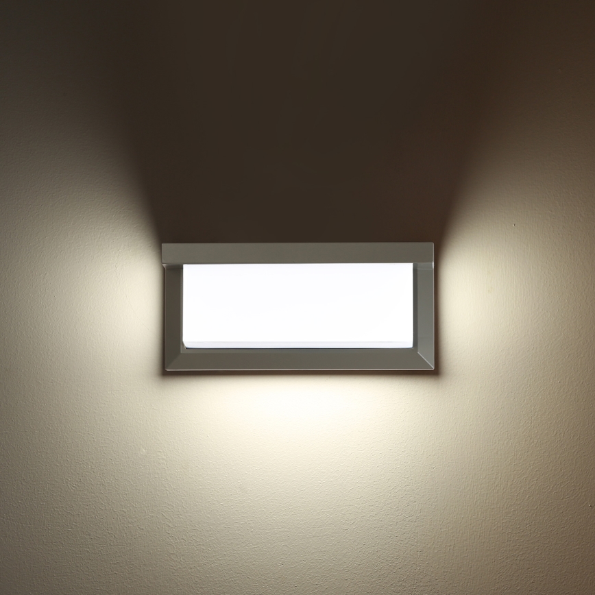 Brilagi - LED RGBW hämardatav välisseinavalgusti BRICKY 1xE27/9W/230V 2700-6500K IP54 hall