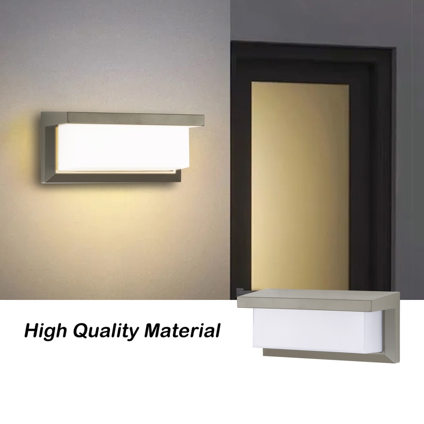 Brilagi - LED RGBW hämardatav välisseinavalgusti BRICKY 1xE27/9W/230V 2700-6500K IP54 hall