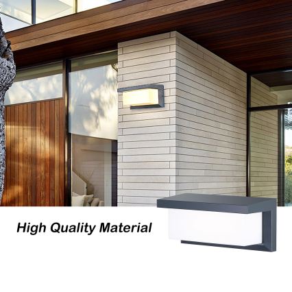 Brilagi - hämardatav LED RGBW välisseinavalgusti BRICKY 1xE27/15W/230V 2700-6500K antratsiit IP54