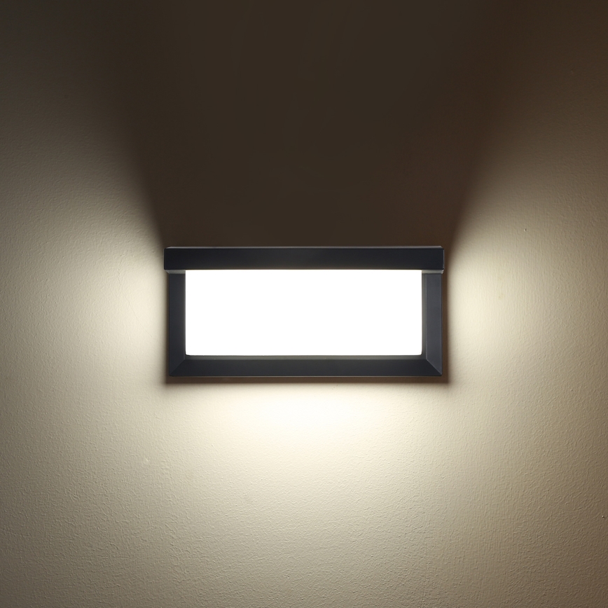 Brilagi - hämardatav LED RGBW välisseinavalgusti BRICKY 1xE27/9W/230V 2700-6500K antratsiit IP54