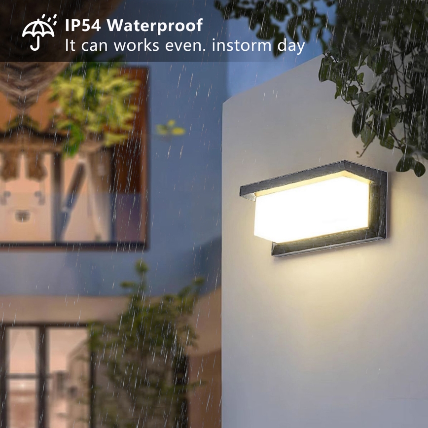 Brilagi - hämardatav LED RGBW välisseinavalgusti BRICKY 1xE27/9W/230V 2700-6500K antratsiit IP54