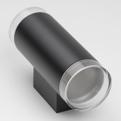 Brilagi - LED RGBW hämardatav välisseinavalgusti MATERA 2xGU10/4,8W/230V 3000K IP54 must + kaugjuhtimispult