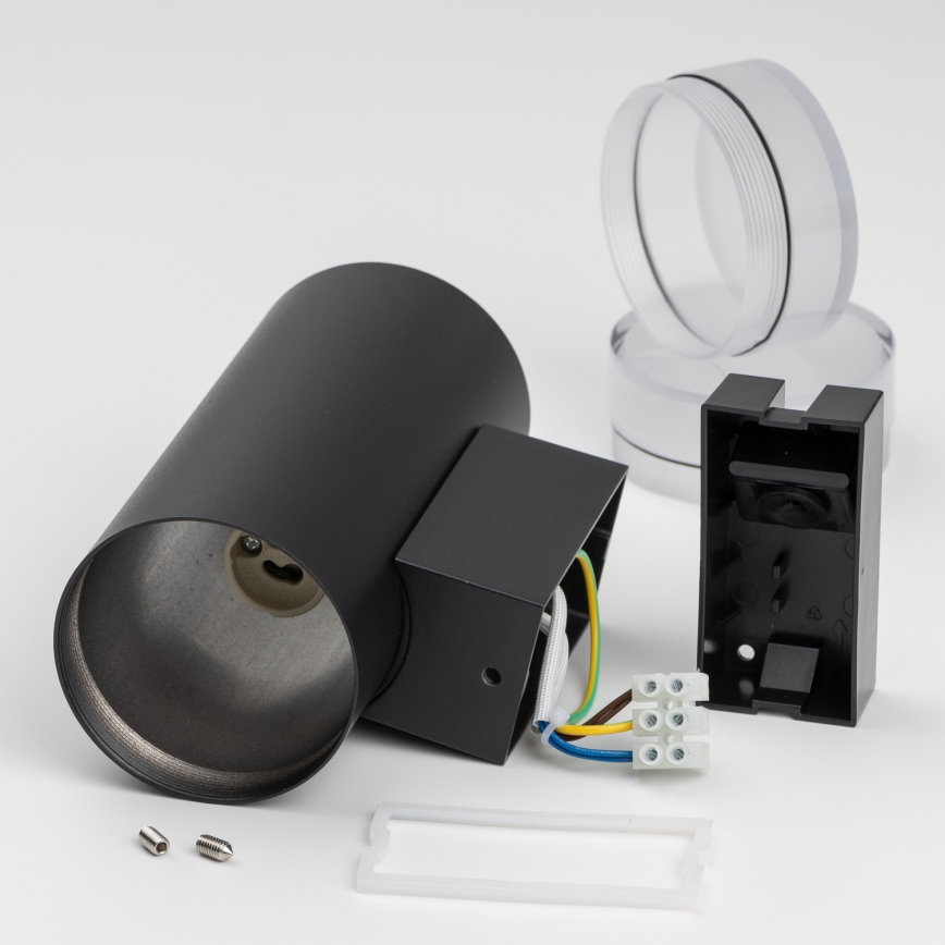 Brilagi - LED RGBW hämardatav välisseinavalgusti MATERA 2xGU10/4,8W/230V 3000K IP54 must + kaugjuhtimispult