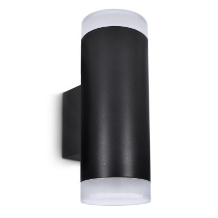 Brilagi - LED RGBW hämardatav välisseinavalgusti MATERA 2xGU10/4,8W/230V 3000K IP54 must + kaugjuhtimispult
