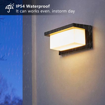 Brilagi - LED RGBW hämardatav välisseinavalgusti BRICKY 1xE27/15W/230V 2700-6500K IP54 must