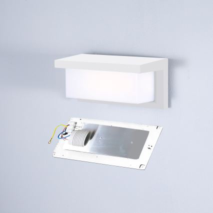 Brilagi - LED RGBW hämardatav välisseinale paigaldatav seinavalgusti BRICKY 1xE27/9W/230V 2700-6500K IP54 valge
