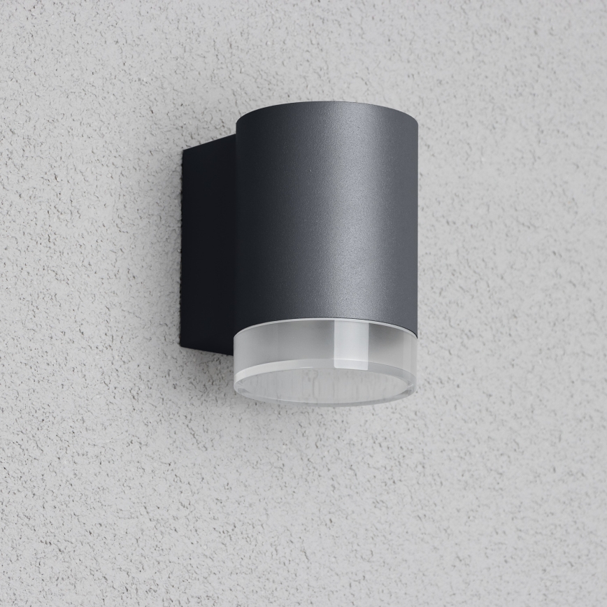 Brilagi - LED RGBW hämardatav välisseinale paigaldatav valgusti MATERA 1xGU10/4,8W/230V 3000K IP54 antratsiit + kaugjuhtimispult
