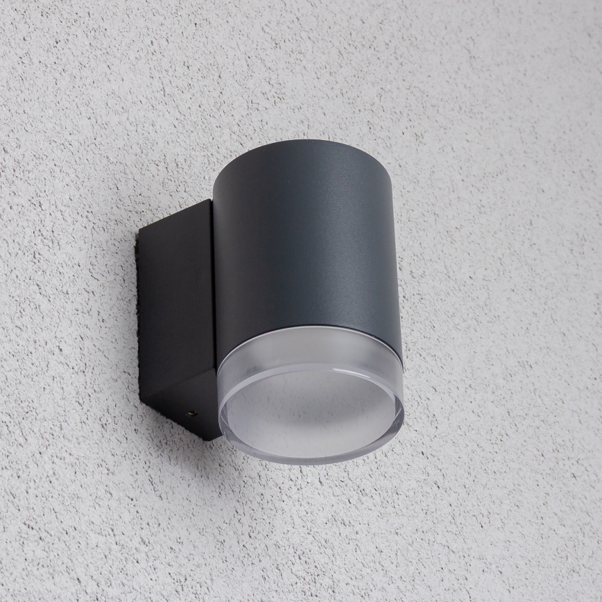 Brilagi - LED RGBW hämardatav välisseinale paigaldatav valgusti MATERA 1xGU10/4,8W/230V 3000K IP54 antratsiit + kaugjuhtimispult