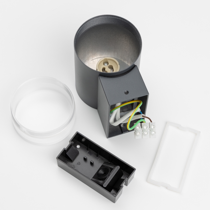 Brilagi - LED RGBW hämardatav välisseinale paigaldatav valgusti MATERA 1xGU10/4,8W/230V 3000K IP54 antratsiit + kaugjuhtimispult