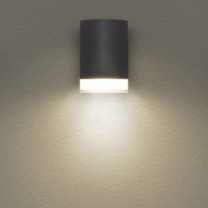 Brilagi - LED RGBW hämardatav välisseinale paigaldatav valgusti MATERA 1xGU10/4,8W/230V 3000K IP54 antratsiit + kaugjuhtimispult