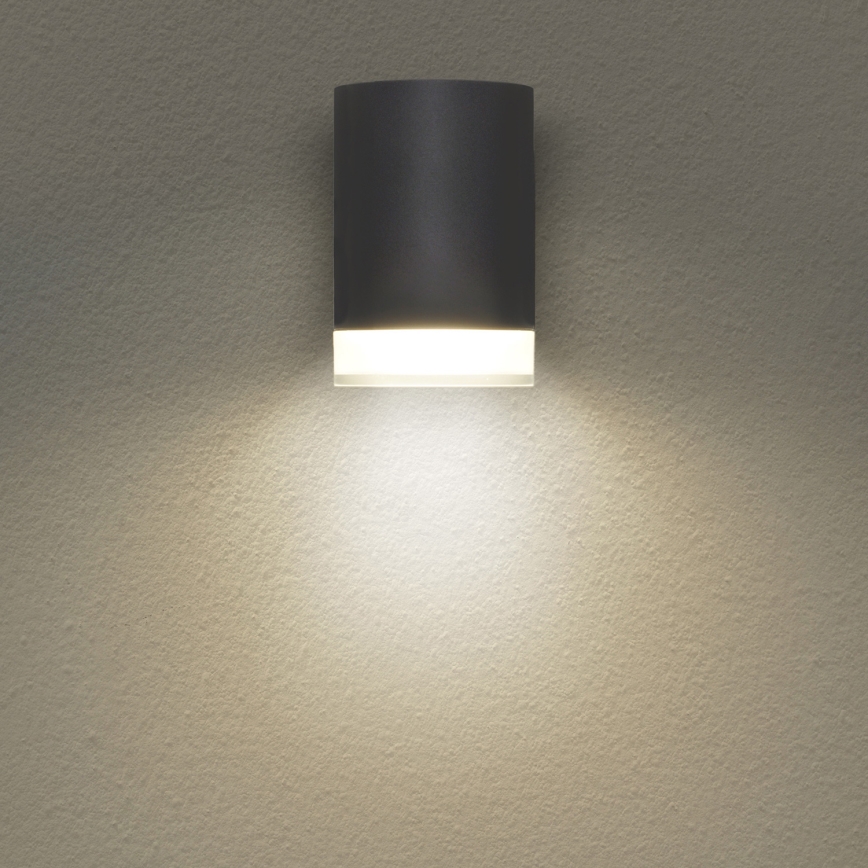 Brilagi - LED RGBW hämardatav välisseinale paigaldatav valgusti MATERA 1xGU10/4,8W/230V 3000K IP54 antratsiit + kaugjuhtimispult