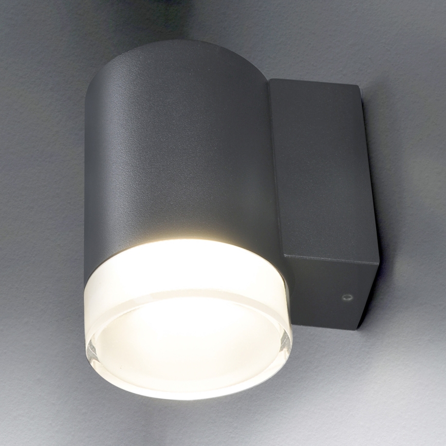 Brilagi - LED RGBW hämardatav välisseinale paigaldatav valgusti MATERA 1xGU10/4,8W/230V 3000K IP54 antratsiit + kaugjuhtimispult
