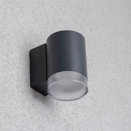 Brilagi - LED RGBW hämardatav välisseinale paigaldatav valgusti MATERA 1xGU10/6W/230V 3000K IP54 antratsiit + kaugjuhtimispult