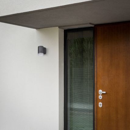 Brilagi - LED RGBW hämardatav välisseinale paigaldatav valgusti MATERA 1xGU10/6W/230V 3000K IP54 antratsiit + kaugjuhtimispult