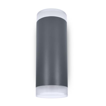 Brilagi - LED RGBW hämardatav välisseinavalgusti MATERA 2xGU10/4,8W/230V 3000K IP54 antratsiit + kaugjuhtimispult