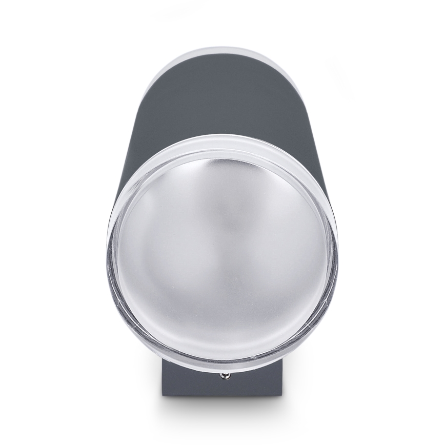 Brilagi - LED RGBW hämardatav välisseinavalgusti MATERA 2xGU10/4,8W/230V 3000K IP54 antratsiit + kaugjuhtimispult