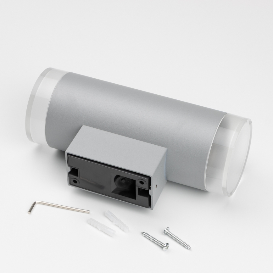 Brilagi - LED RGBW hämardatav välisseinale paigaldatav seinavalgusti MATERA 2xGU10/4,8W/230V 3000K IP54 hall + kaugjuhtimispult
