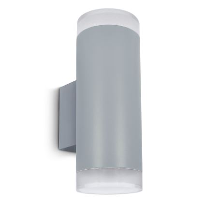 Brilagi - LED RGBW hämardatav välisseinale paigaldatav seinavalgusti MATERA 2xGU10/4,8W/230V 3000K IP54 hall + kaugjuhtimispult