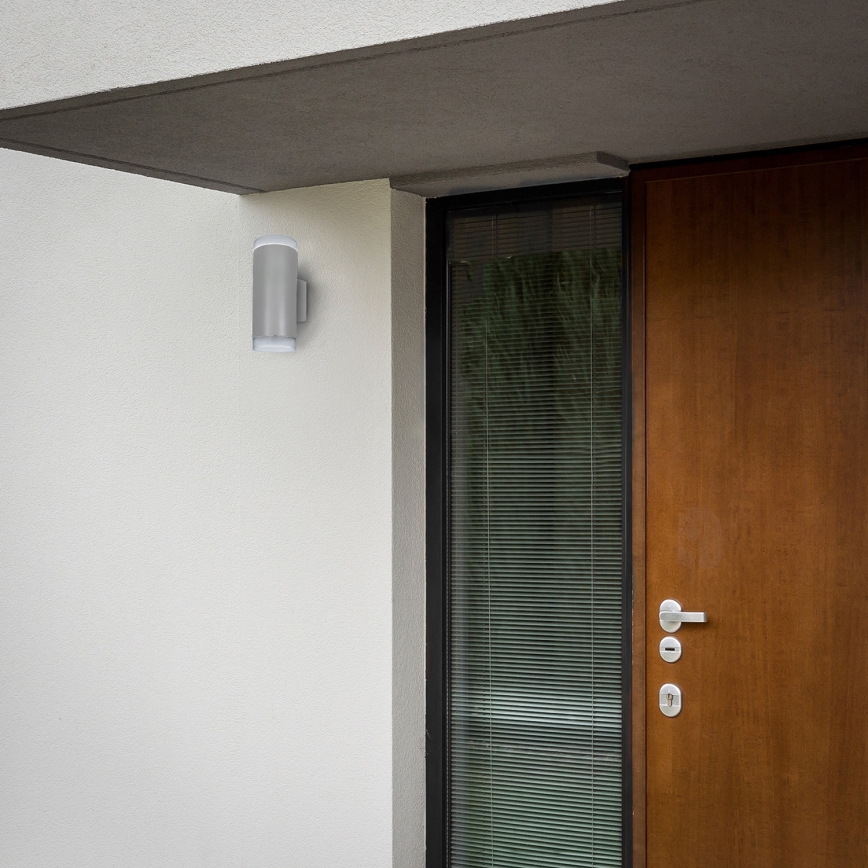 Brilagi - LED RGBW hämardatav välisseinale paigaldatav seinavalgusti MATERA 2xGU10/4,8W/230V 3000K IP54 hall + kaugjuhtimispult