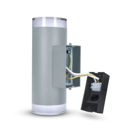 Brilagi - LED RGBW hämardatav välisseinale paigaldatav seinavalgusti MATERA 2xGU10/4,8W/230V 3000K IP54 hall + kaugjuhtimispult