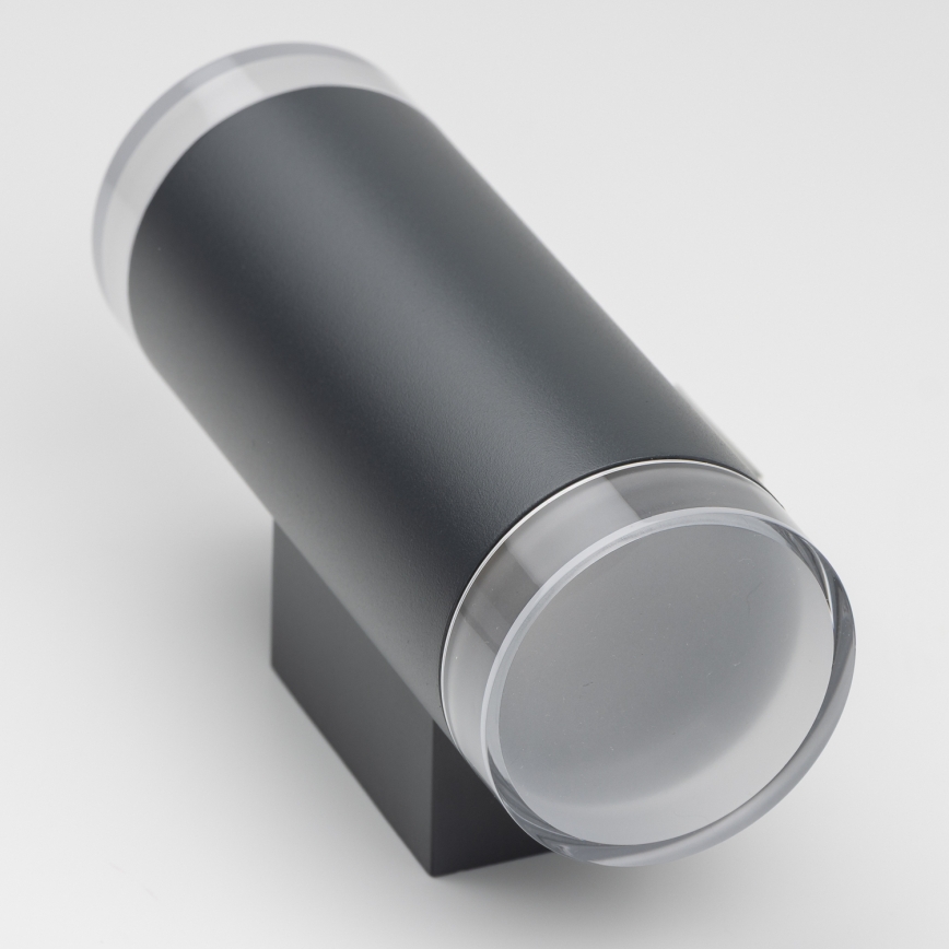 Brilagi - LED RGBW hämardatav välisseinavalgusti MATERA 2xGU10/6W/230V 3000K IP54 antratsiit + kaugjuhtimispult