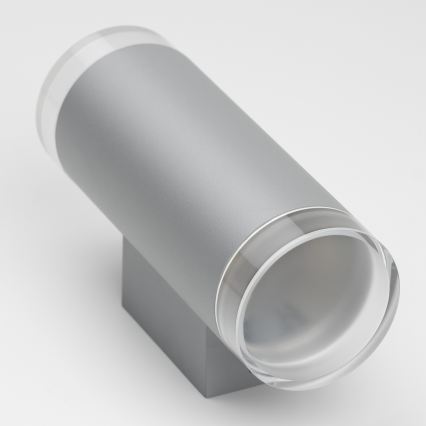 Brilagi - LED RGBW hämardatav välisseinale paigaldatav seinavalgusti MATERA 2xGU10/6W/230V 3000K IP54 hall + kaugjuhtimispult