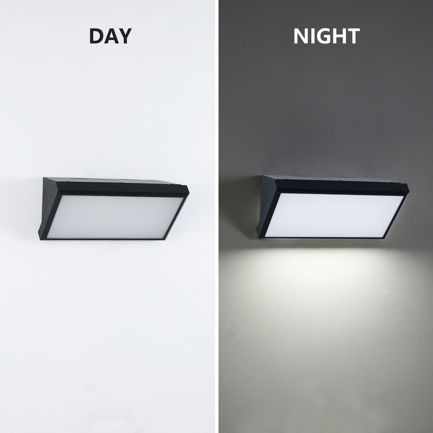 Brilagi - LED RGBW hämardatav välisseinavalgusti TRIANGLE 1xE27/9W/230V 2700-6500K IP65 must
