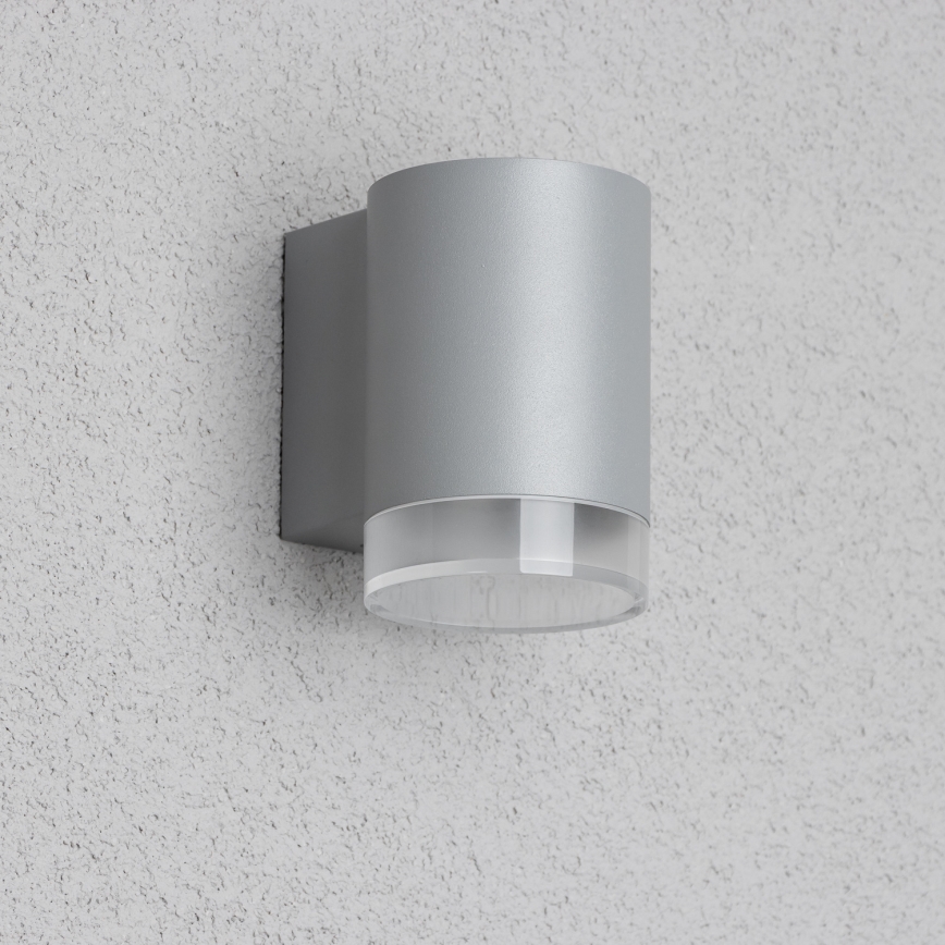 Brilagi - LED RGBW hämardatav välisseinavalgusti MATERA 1xGU10/4,8W/230V 3000K IP54 hall + kaugjuhtimispult