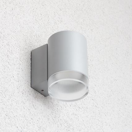 Brilagi - LED RGBW hämardatav välisseinavalgusti MATERA 1xGU10/4,8W/230V 3000K IP54 hall + kaugjuhtimispult