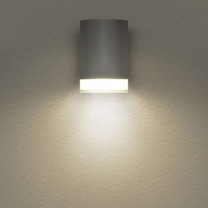 Brilagi - LED RGBW hämardatav välisseinavalgusti MATERA 1xGU10/4,8W/230V 3000K IP54 hall + kaugjuhtimispult