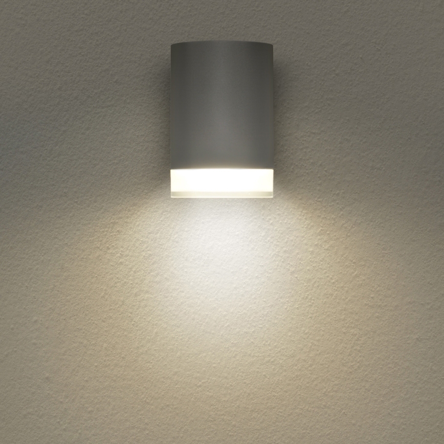 Brilagi - LED RGBW hämardatav välisseinavalgusti MATERA 1xGU10/4,8W/230V 3000K IP54 hall + kaugjuhtimispult