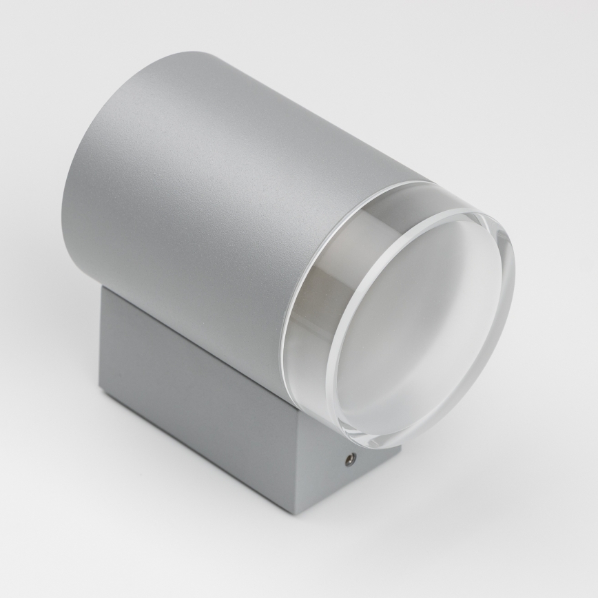 Brilagi - LED RGBW hämardatav välisseinavalgusti MATERA 1xGU10/6W/230V 3000K IP54 hall + kaugjuhtimispult