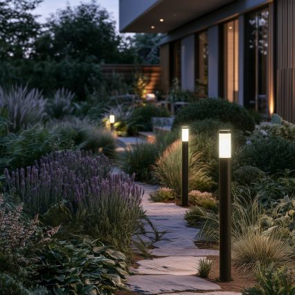 BRILAGI - LED RGBW hämardatav välisvalgusti ELIA 1xE27/6,5W/230V 2700-6500K IP44 Wi-Fi 100 cm antratsiit
