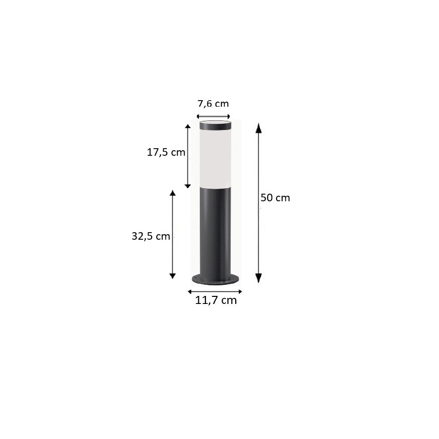 BRILAGI - LED RGBW hämardatav välivalgusti ELIA 1xE27/6,5W/230V 2700-6500K IP44 Wi-Fi 50 cm antratsiit
