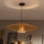 Brilagi - LED-riipvalgusti kaablil CERIA BOHO 1xE27/40W/230V, läbimõõt 70 cm, must/pruun