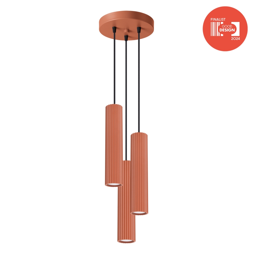 Brilagi - LED-riipvalgusti kaablil CRESTO 3xGU10/10W/230V punane