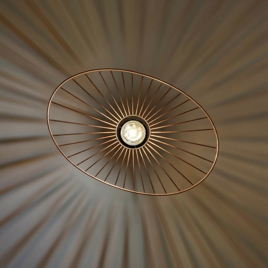 Brilagi - LED-riipvalgusti traadiga CERIA WIRE 1xE27/40W/230V 40x56 cm pronks