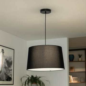 Brilagi - LED-ripatslamp CERIA, kaabliga, 1x E27/40W/230V, Ø 45 cm, must