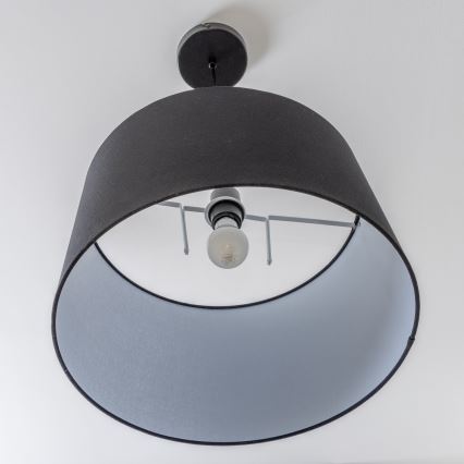 Brilagi - LED-ripatslamp CERIA, kaabliga, 1x E27/40W/230V, Ø 45 cm, must