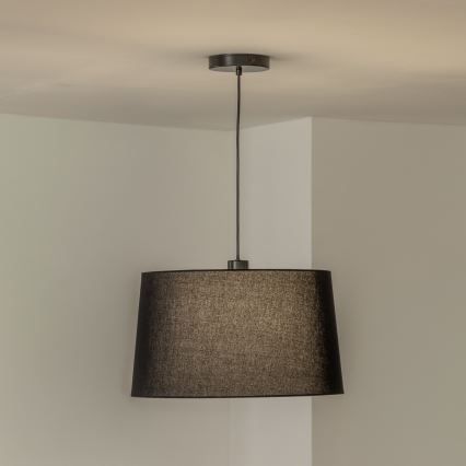 Brilagi - LED-ripatslamp CERIA, kaabliga, 1x E27/40W/230V, Ø 45 cm, must