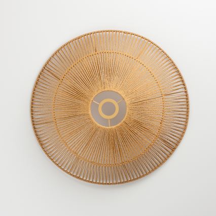 Brilagi - LED-ripatslühter kaabliga CERIA BOHO 1xE27/40W/230V Ø 50 cm pruun