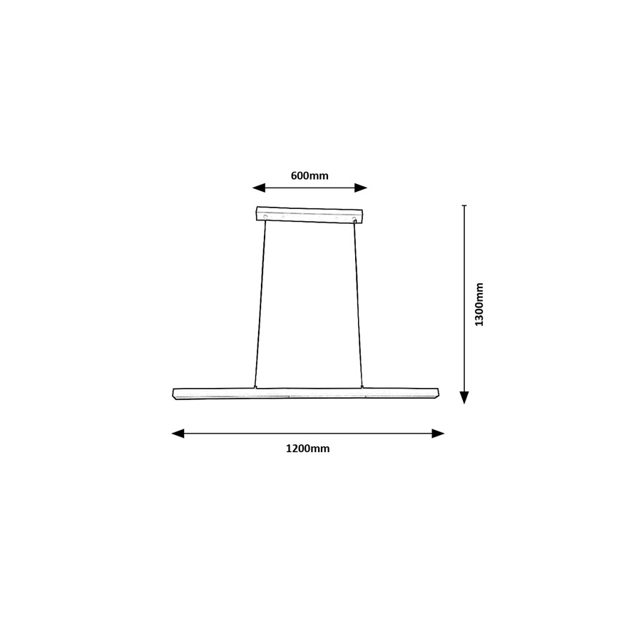 Brilagi - LED ripatslühter kaablil AXIS LED/30W/230V 120 cm valge